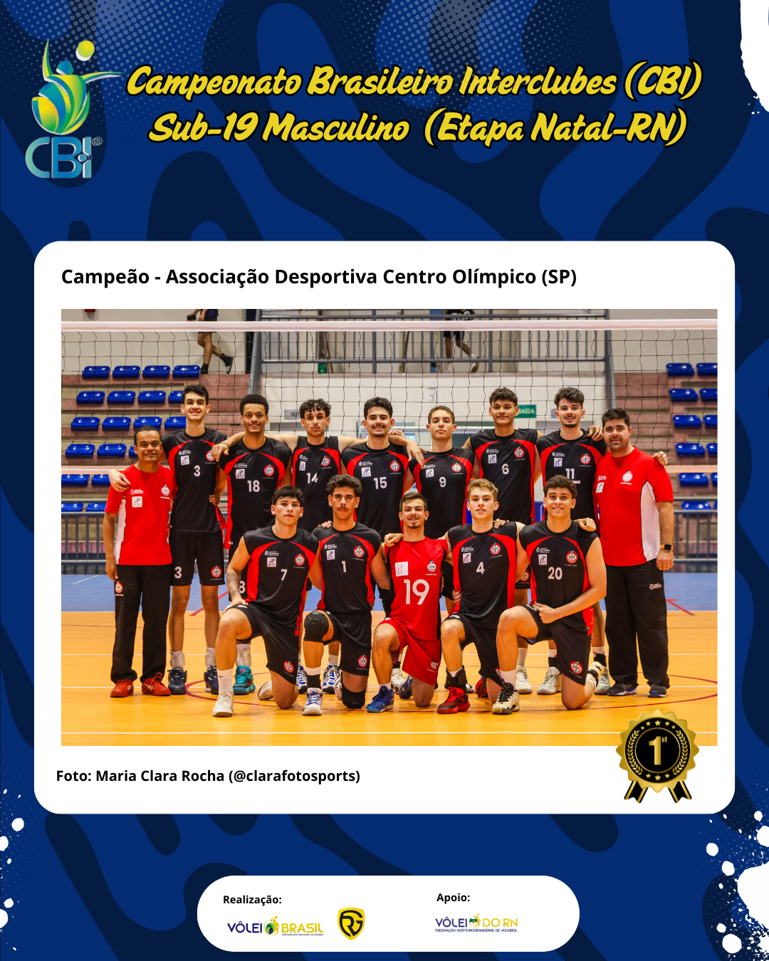 Centro Olímpico (SP) conquista título do CBI Sub-19 Masculino em Natal